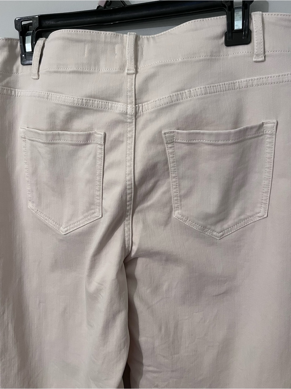 J. Jill Women's High Rise Wide Leg Jeans in Cream 10P - Picture 5 of 10